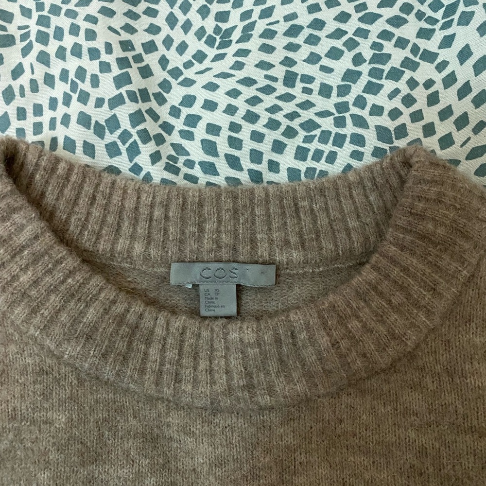 COS Beige Alpaca/wool Jumper Pullover Sweater Size XS - Picture 3 of 3